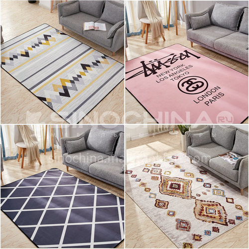 Living room carpet household abstract simple modern bedroom Nordic trend living room carpet thickness of 0.8cm 101